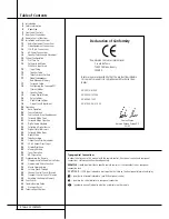 Preview for 2 page of Harman Kardon AVR 505 LIMITED EDITION Owner'S Manual