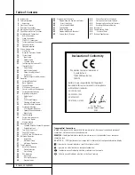 Preview for 2 page of Harman Kardon AVR 507 Limited Edition Owner'S Manual