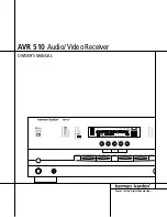 Preview for 1 page of Harman Kardon AVR 510 Owner'S Manual