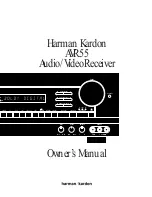 Preview for 1 page of Harman Kardon AVR 55 Owner'S Manual