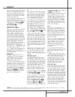 Preview for 33 page of Harman Kardon AVR 5550 Owner'S Manual