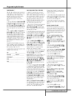 Preview for 43 page of Harman Kardon AVR 5550 Owner'S Manual