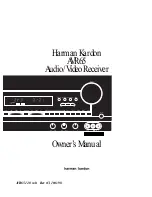 Preview for 50 page of Harman Kardon AVR 65 Owner'S Manual