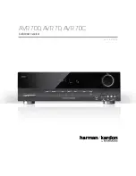 Harman Kardon AVR 70 Quick Start Manual предпросмотр