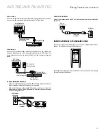 Preview for 13 page of Harman Kardon AVR 700 Owner'S Manual