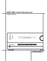 Harman Kardon AVR 7300 Owner'S Manual предпросмотр