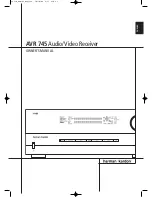 Harman Kardon AVR 745 Owner'S Manual preview