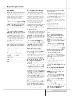 Предварительный просмотр 43 страницы Harman Kardon AVR 7500 Owner'S Manual