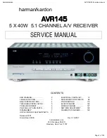 Preview for 1 page of Harman Kardon AVR145/230 Service Manual