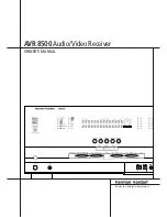 Preview for 1 page of Harman Kardon AVR8500 Owner'S Manual