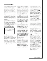 Preview for 41 page of Harman Kardon AVR8500 Owner'S Manual