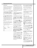 Preview for 45 page of Harman Kardon AVR8500 Owner'S Manual