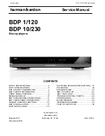 Harman Kardon BDP 1/120 Service Manual preview