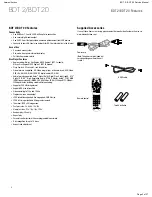 Предварительный просмотр 2 страницы Harman Kardon BDP 2/120 Service Manual