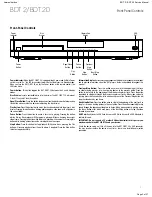 Preview for 3 page of Harman Kardon BDP 2/120 Service Manual