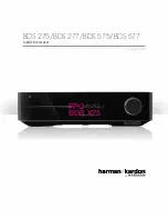 Preview for 1 page of Harman Kardon BDS 277 Quick Start Manual