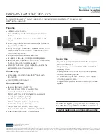 Предварительный просмотр 2 страницы Harman Kardon BDS 775 Features