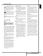 Preview for 5 page of Harman Kardon BRUKSANVISNING AVR 255 Owner'S Manual