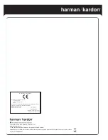 Предварительный просмотр 4 страницы Harman Kardon CA1500M Owner'S Manual