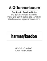 Harman Kardon CA260 Technical Manual preview