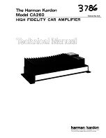 Предварительный просмотр 3 страницы Harman Kardon CA260 Technical Manual