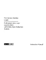 Harman Kardon CAD5 Instruction Manual предпросмотр