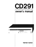 Harman Kardon CD291 Owner'S Manual предпросмотр