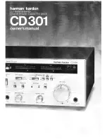 Harman Kardon CD301 Owner'S Manual preview