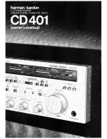 Предварительный просмотр 1 страницы Harman Kardon CD401 Owner'S Manual