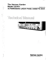 Harman Kardon CD401 Technical Manual предпросмотр