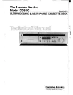 Предварительный просмотр 1 страницы Harman Kardon CD91C Technical Manual