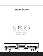 Harman Kardon CDR 26 Owner'S Manual preview