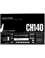 Предварительный просмотр 1 страницы Harman Kardon CH140 Owner'S Manual