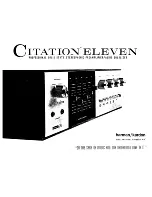 Предварительный просмотр 1 страницы Harman Kardon Citation 11 Owner'S Manual