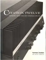 Предварительный просмотр 1 страницы Harman Kardon CITATION 12 Brochure