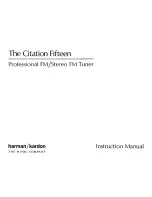 Preview for 1 page of Harman Kardon CITATION 15 Instruction Manual