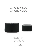 Предварительный просмотр 1 страницы Harman Kardon CITATION 300 Owner'S Manual