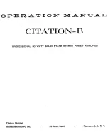 Предварительный просмотр 3 страницы Harman Kardon CITATION B Operation Manual