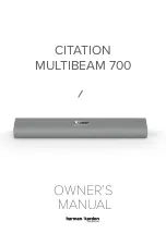 Harman Kardon CITATION MULTIBEAM 700 Owner'S Manual предпросмотр