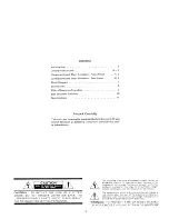 Предварительный просмотр 2 страницы Harman Kardon CITATION X-I Owner'S Manual