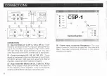 Предварительный просмотр 6 страницы Harman Kardon CSP-1 Owner'S Manual