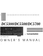 Harman Kardon DC5300 Owner'S Manual предпросмотр