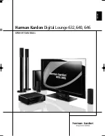 Harman Kardon DIGITAL LOUNGE 632 Owner'S Manual preview