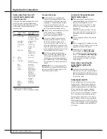 Preview for 16 page of Harman Kardon DMC 250 Owner'S Manual