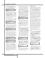 Preview for 48 page of Harman Kardon DPR 1005 Owner'S Manual