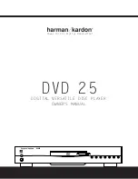 Harman Kardon DVD 25 Owner'S Manual preview