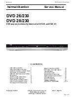 Preview for 1 page of Harman Kardon DVD 26/230 Service Manual