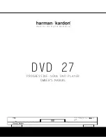 Preview for 1 page of Harman Kardon DVD 27 Owner'S Manual