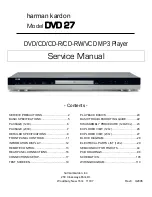 Harman Kardon DVD 27 Service Manual preview