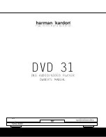 Harman Kardon DVD 31 Owner'S Manual preview